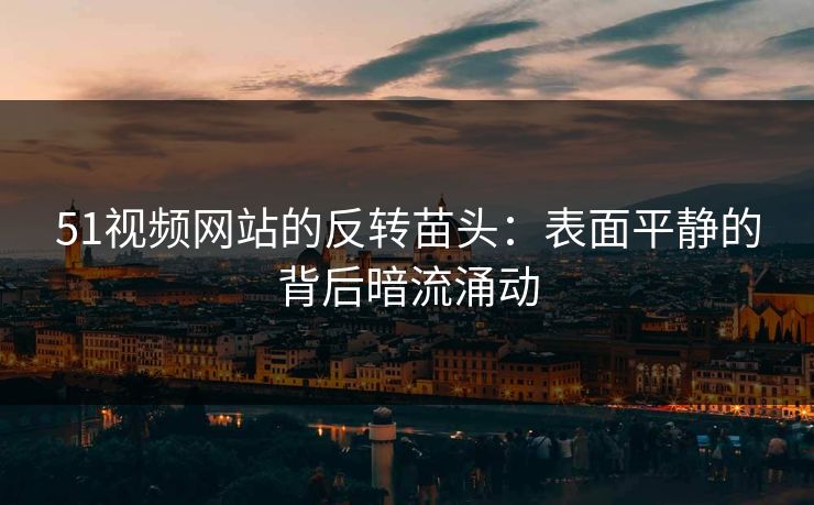 51视频网站的反转苗头：表面平静的背后暗流涌动
